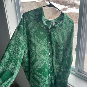 Fun business casual button down